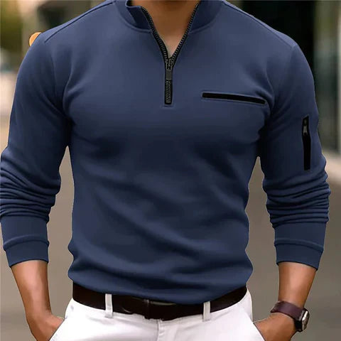 André | Pull-over zippé élégant et confortable - Image 1