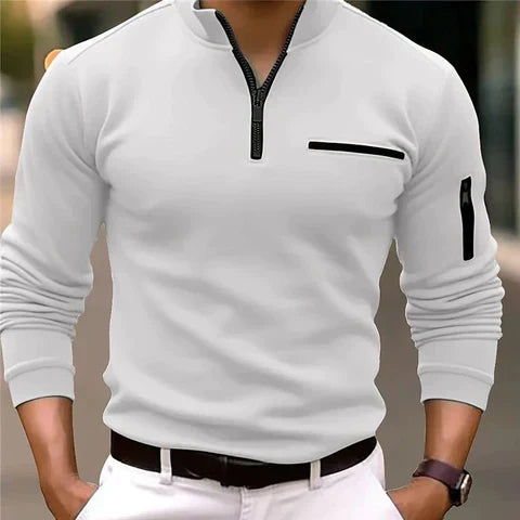 André | Pull-over zippé élégant et confortable - Image 2