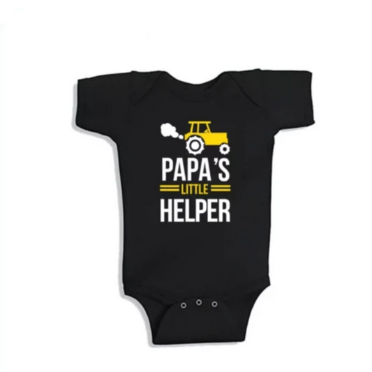 Far og Søn Matchende T-Shirts - Papa & Lille Hjælper T-shirts