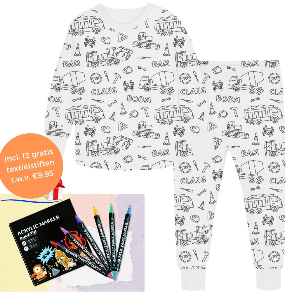 Farvelægning Børnepyjamas™ | Sjov og Elsket af Børn og Forældre!