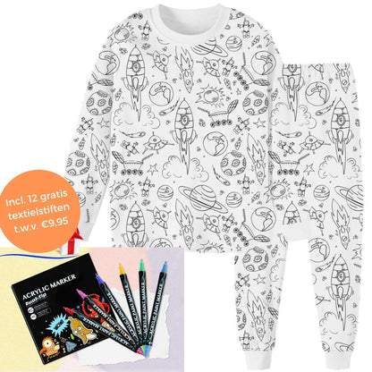 Farvelægning Børnepyjamas™ | Sjov og Elsket af Børn og Forældre!