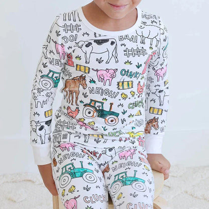 Farvelægning Børnepyjamas™ | Sjov og Elsket af Børn og Forældre!