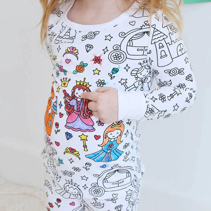 Farvelægning Børnepyjamas™ | Sjov og Elsket af Børn og Forældre!