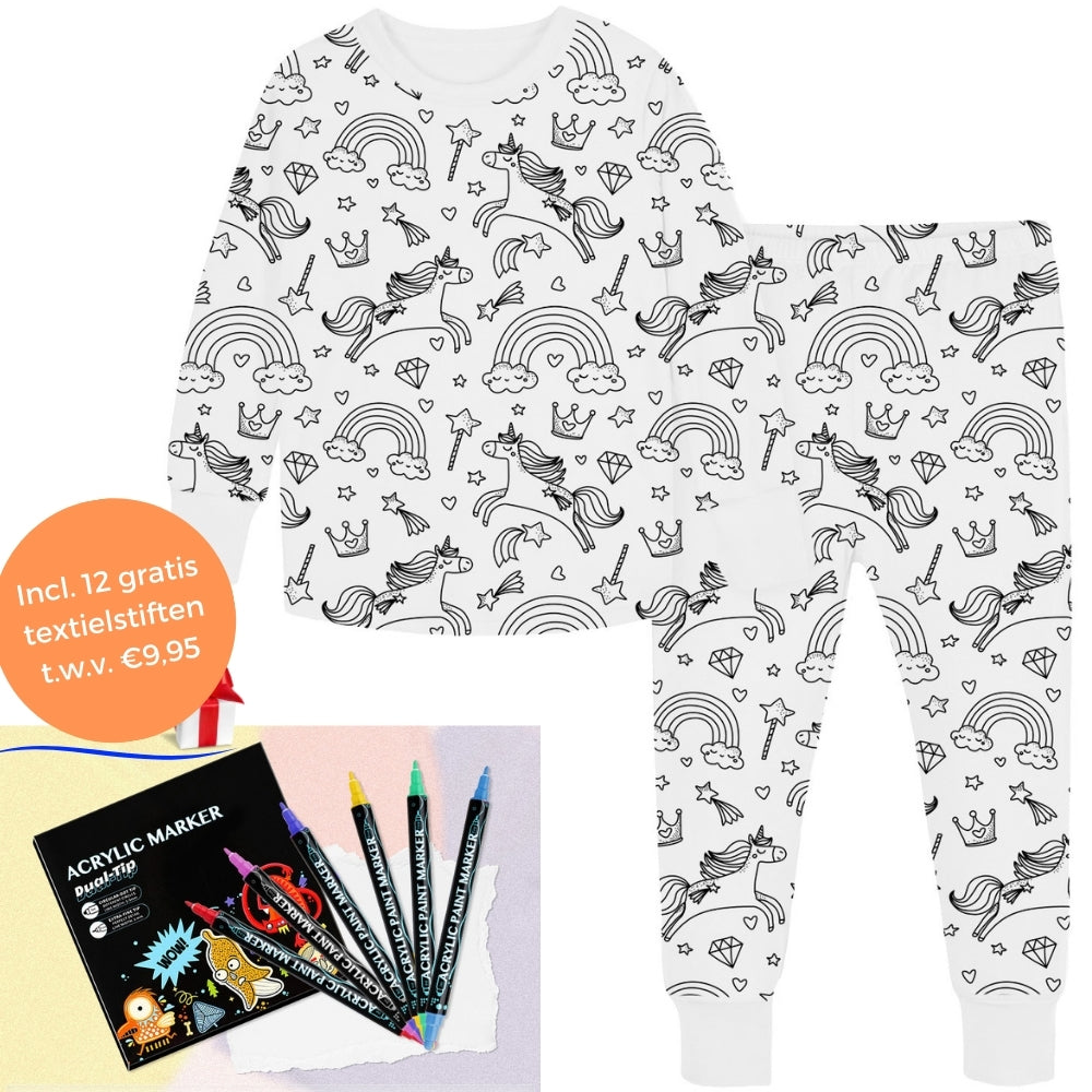 Farvelægning Børnepyjamas™ | Sjov og Elsket af Børn og Forældre!