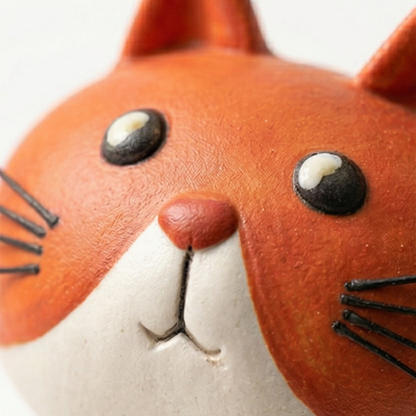 Felina™ – Håndlavet Keramisk Kat Blomster Vase