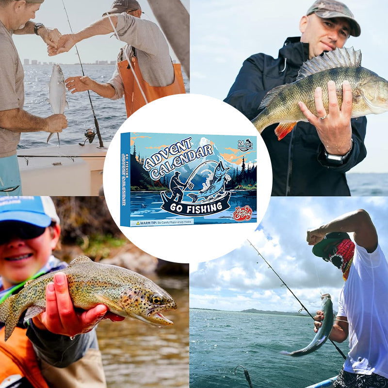 Fiskejulekalender med 24 låger