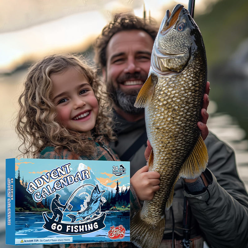 Fiskejulekalender med 24 låger