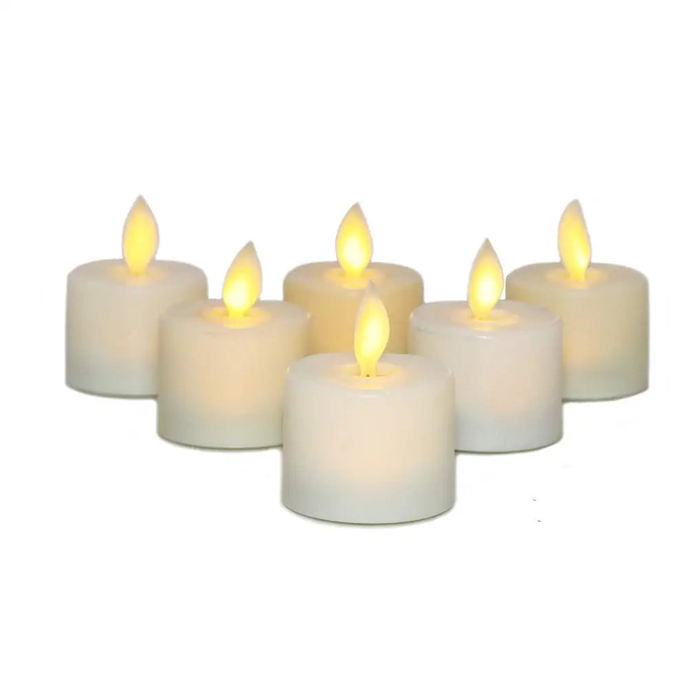 Flameless LED Tealight Stearinlys med Realistisk Bevægelse af Flamme til Atmosfærisk Dekoration