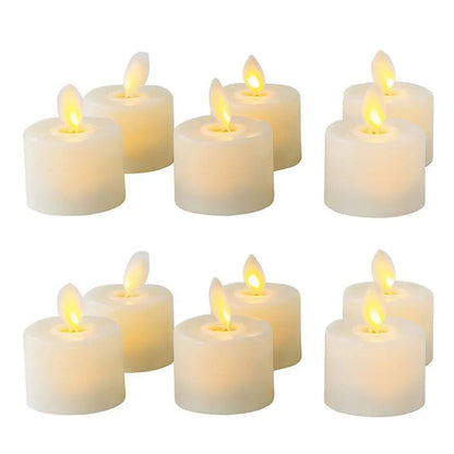 Flameless LED Tealight Stearinlys med Realistisk Bevægelse af Flamme til Atmosfærisk Dekoration
