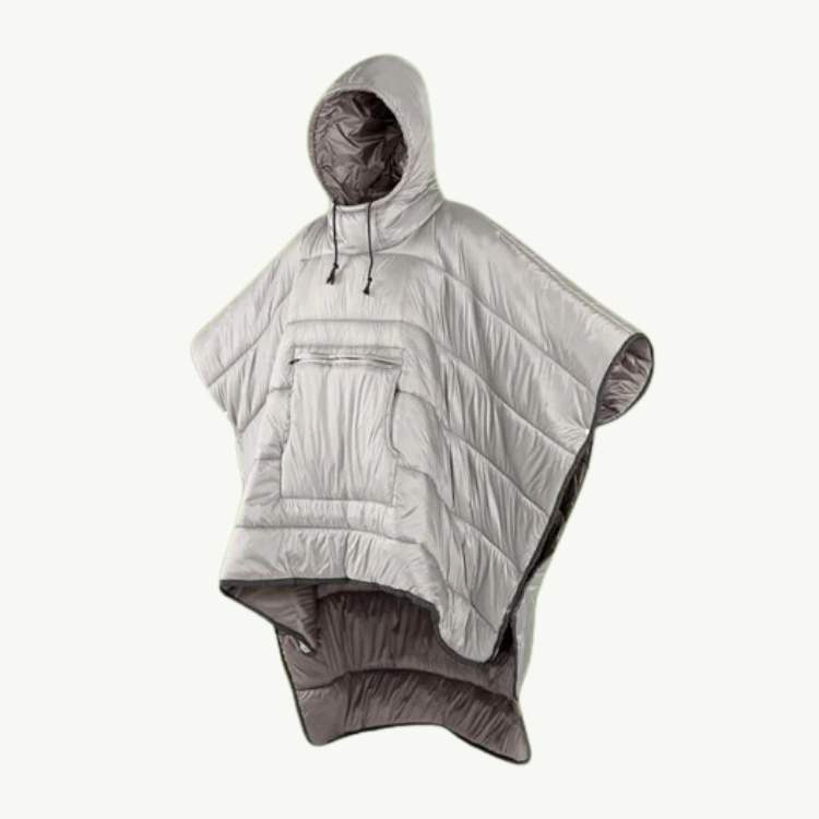 Fleeceforet Udendørs Poncho