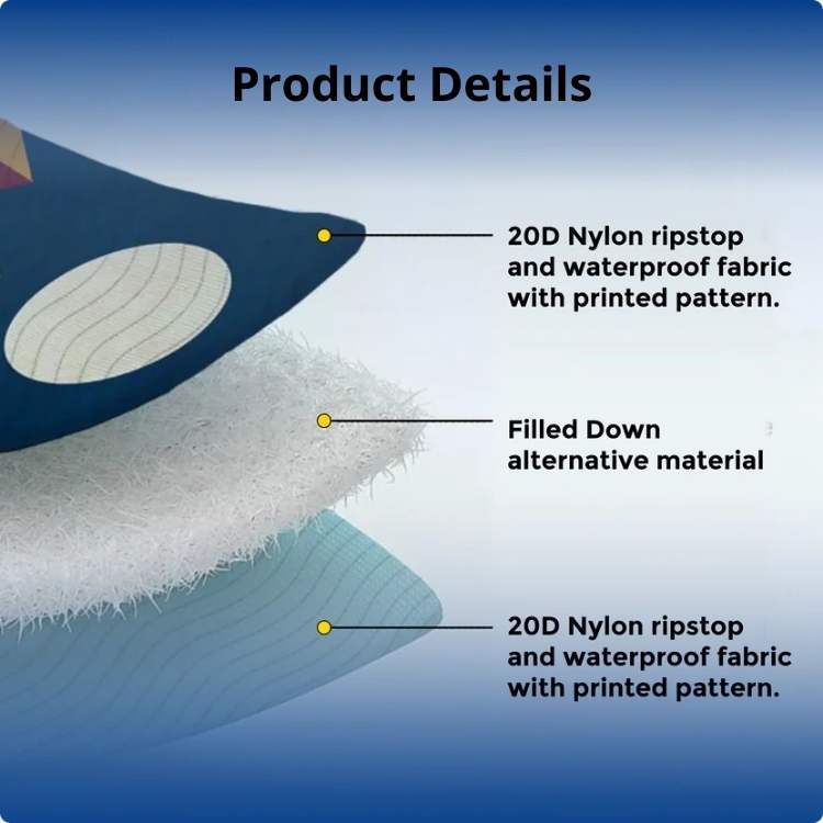 Fleeceforet Udendørs Poncho