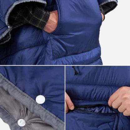 Fleeceforet Udendørs Poncho