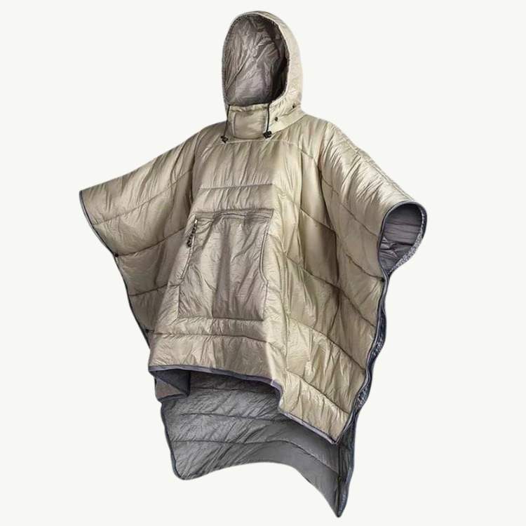 Fleeceforet Udendørs Poncho
