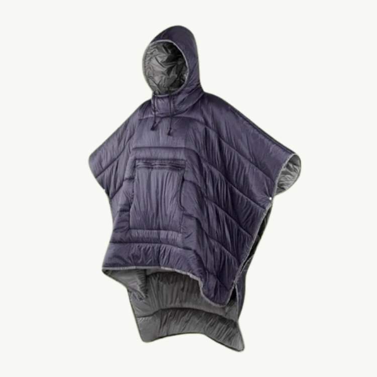 Fleeceforet Udendørs Poncho