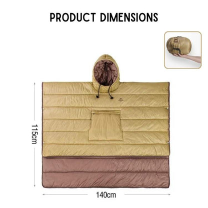 Fleeceforet Udendørs Poncho