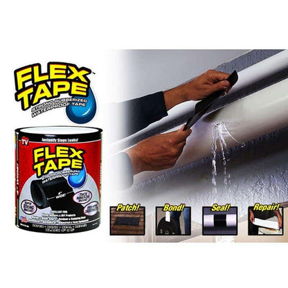Flex Tape - stærk vandtæt gummibånd (10 cm x 1,5 m)