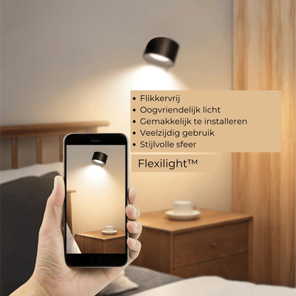 FlexiLamp - Trådlampe Genopladelig 360° Væglampe
