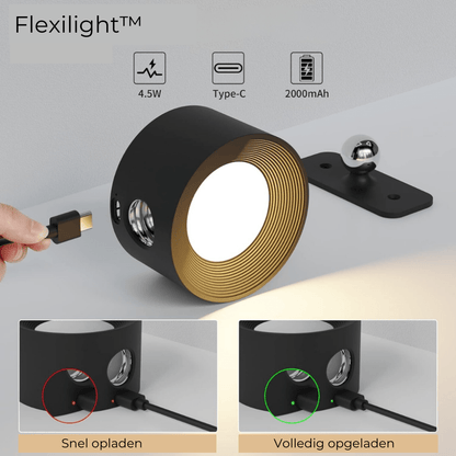 FlexiLamp - Trådlampe Genopladelig 360° Væglampe