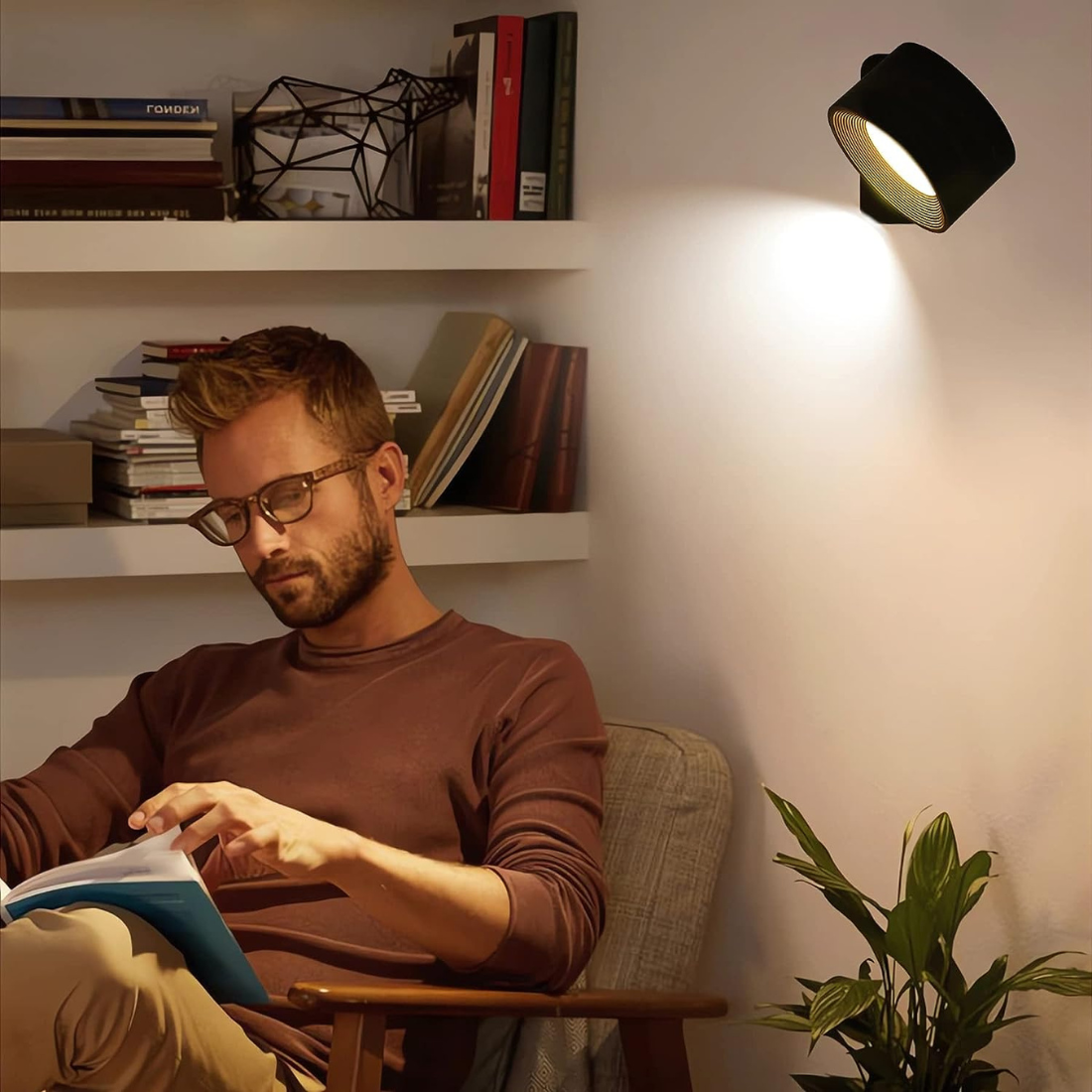 FlexiLamp - Trådlampe Genopladelig 360° Væglampe