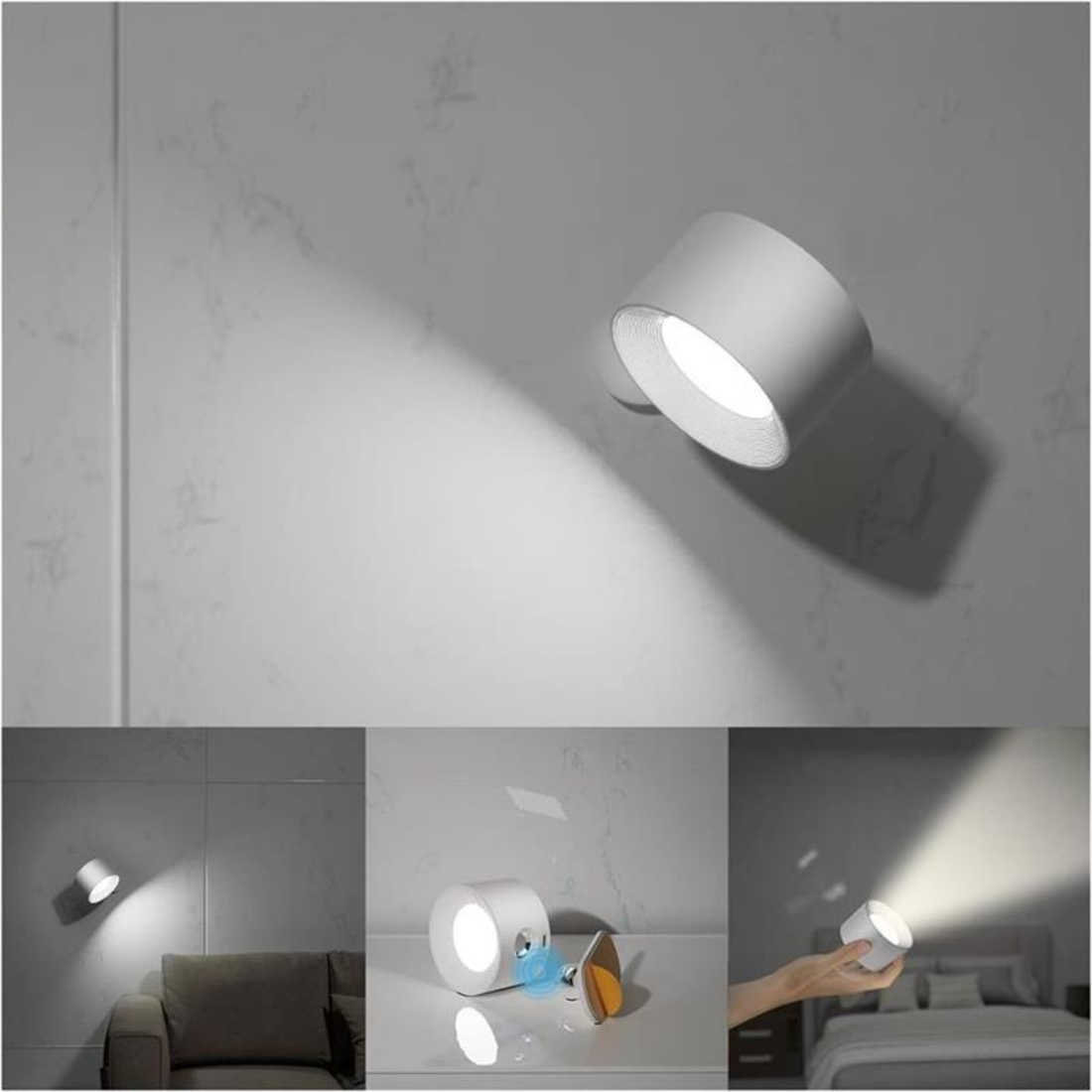 FlexiLamp - Trådlampe Genopladelig 360° Væglampe