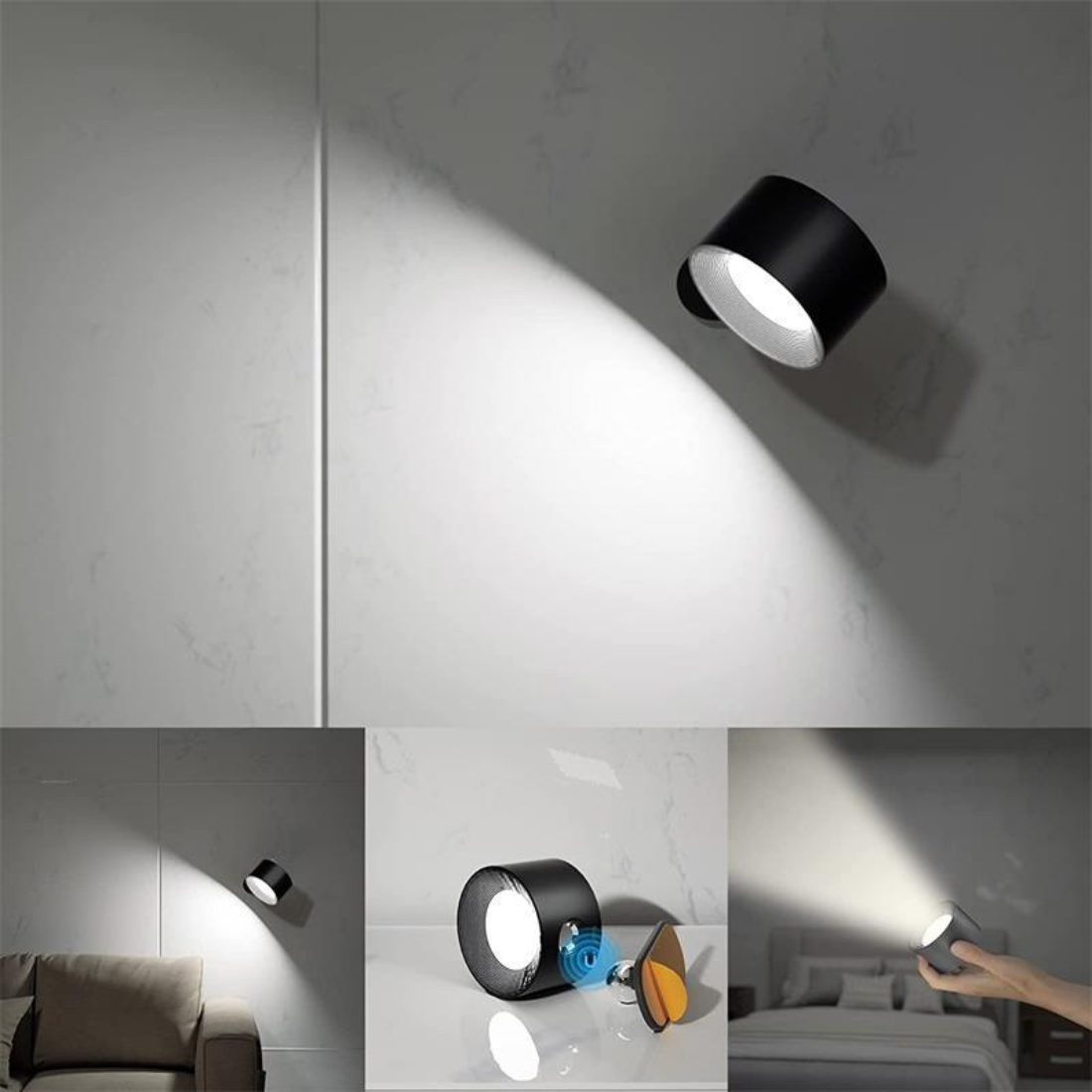 FlexiLamp - Trådlampe Genopladelig 360° Væglampe