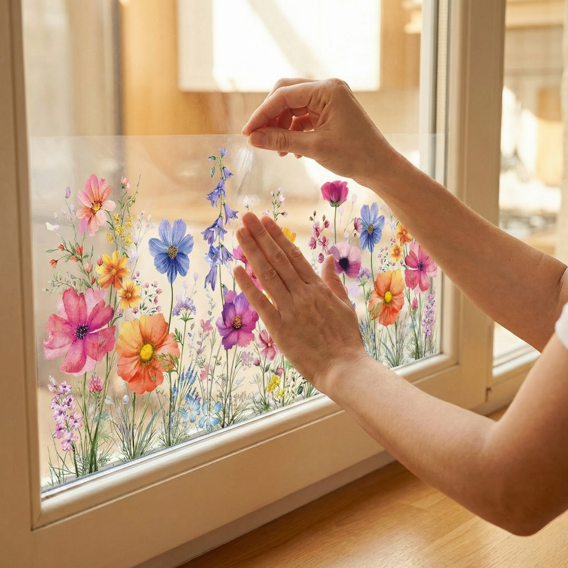 Florenza™ Akvarel Vildblomst Vinduesklæb