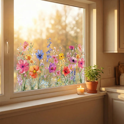 Florenza™ Akvarel Vildblomst Vinduesklæb