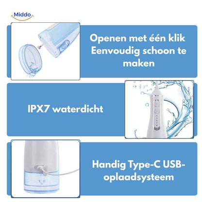 Flosso™ Vandflosser | Trådløs, Kompakt og Effektiv Rengøring