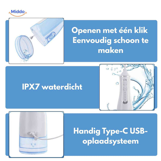 Flosso™ Vandflosser | Trådløs, Kompakt og Effektiv Rengøring