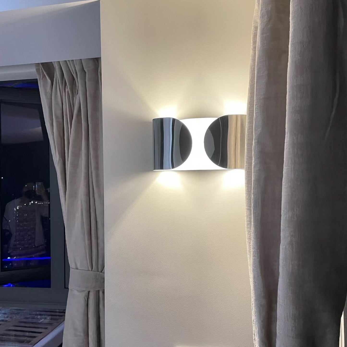 Foglio LED Væglampe – Sæt af 2 Moderne Indendørs Lys