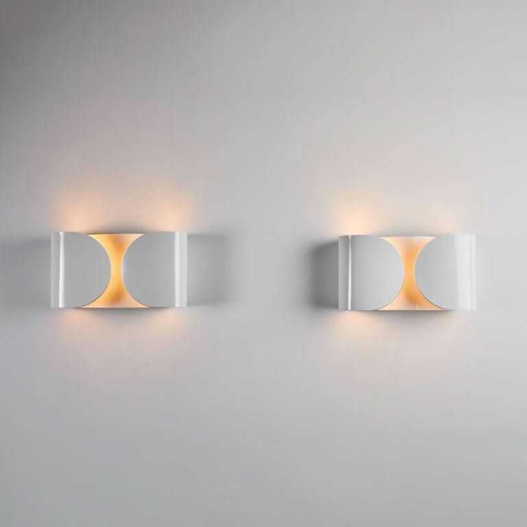 Foglio LED Væglampe – Sæt af 2 Moderne Indendørs Lys