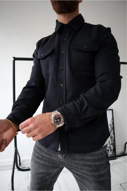 Folke | Herre Skjortejakke med Knapper - Image 1