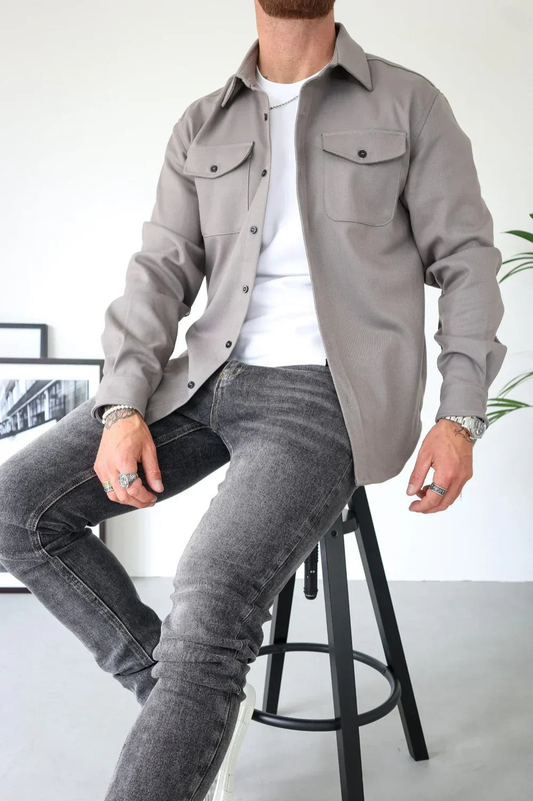 Folke | Herre Skjortejakke med Knapper - Image 1