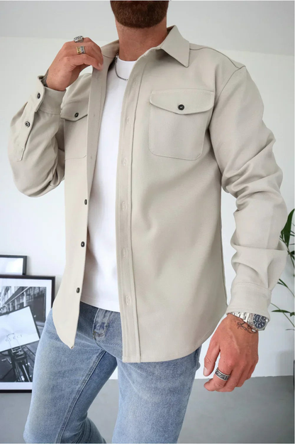 Folke | Herre Skjortejakke med Knapper - Image 1