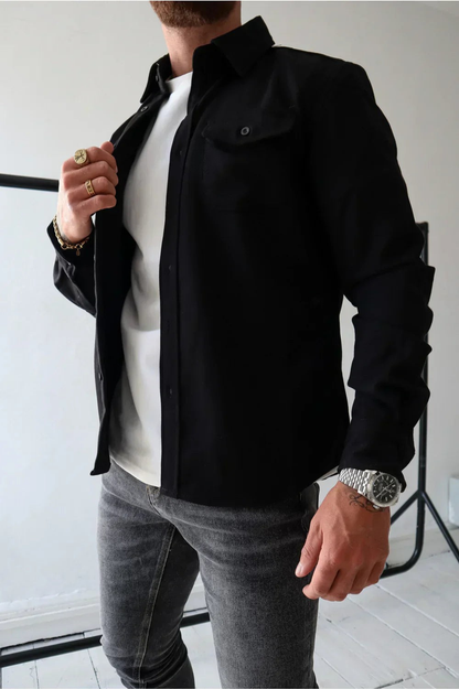 Folke | Herre Skjortejakke med Knapper - Image 2