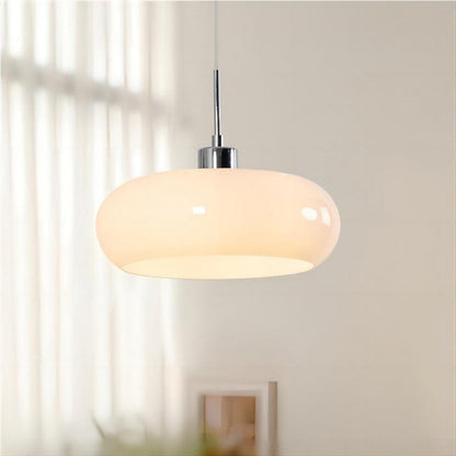 FormaGlow | Vintage Bauhaus Pendellampe med Formet Glas Skærm