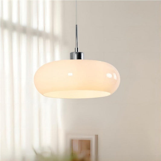 FormaGlow | Vintage Bauhaus Pendellampe med Formet Glas Skærm