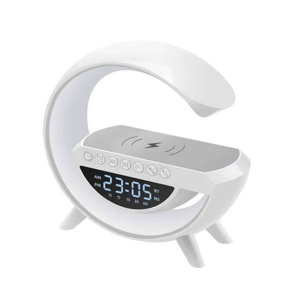 G-lys - Trådløs oplader med Bluetooth-højttaler og RGB-lampe