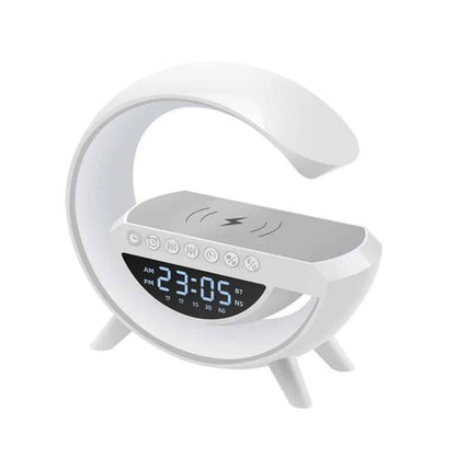 G-lys - Trådløs oplader med Bluetooth-højttaler og RGB-lampe