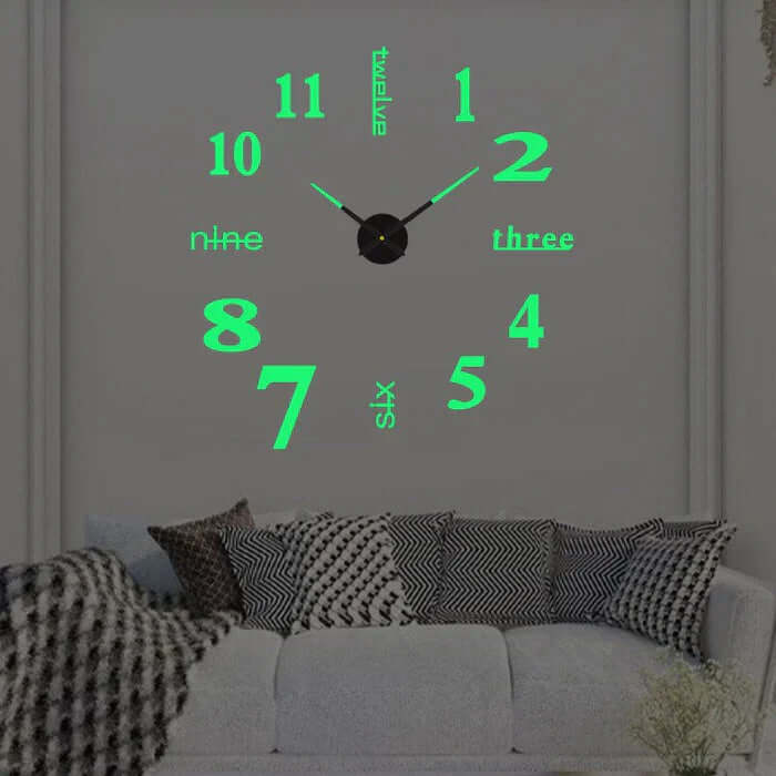 Gør Det Selv Vægur Stort 60-130cm - Moderne Design