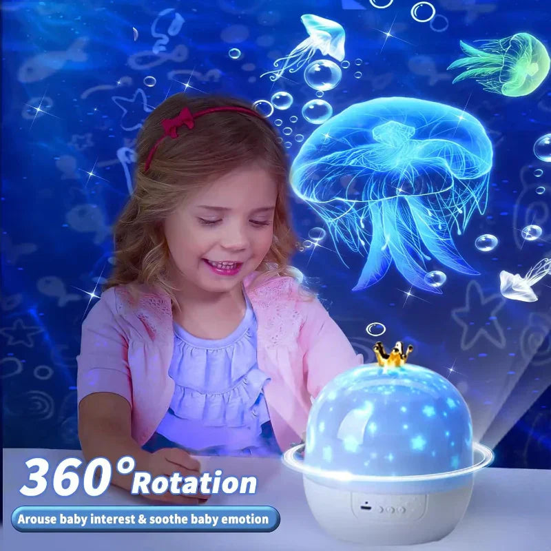 Galaxy Projektor Nattelys med 360° Rotation