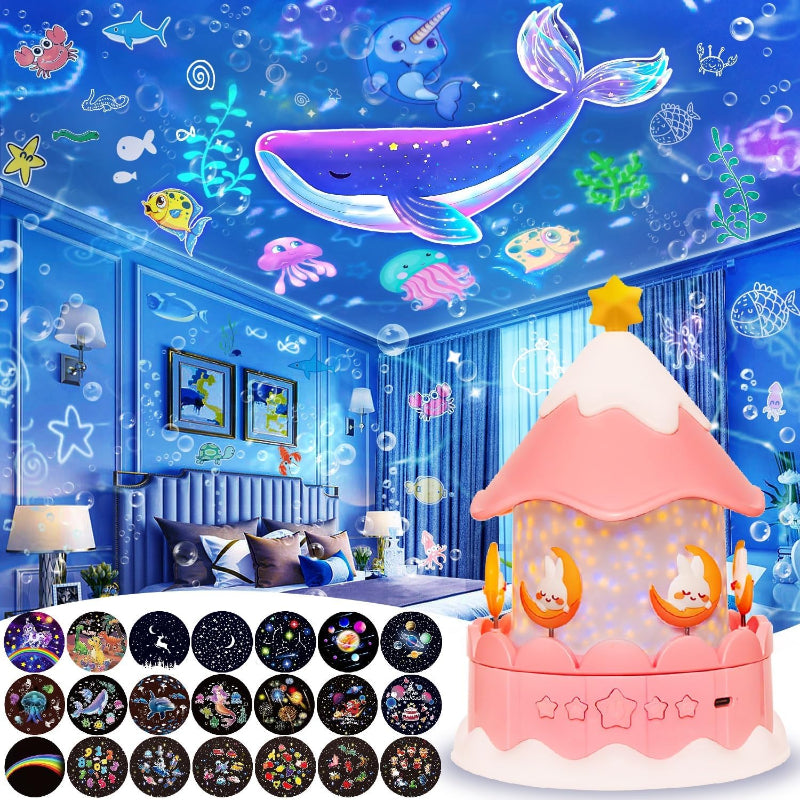 Galaxy Projektor Nattelys med 360° Rotation