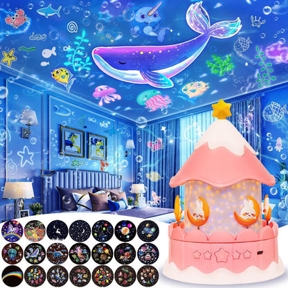 Galaxy Projektor Nattelys med 360° Rotation