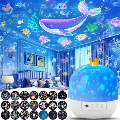 Galaxy Projektor Nattelys med 360° Rotation