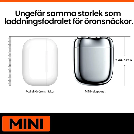 Genopladelig og kompakt elektrisk barbermaskine til mænd