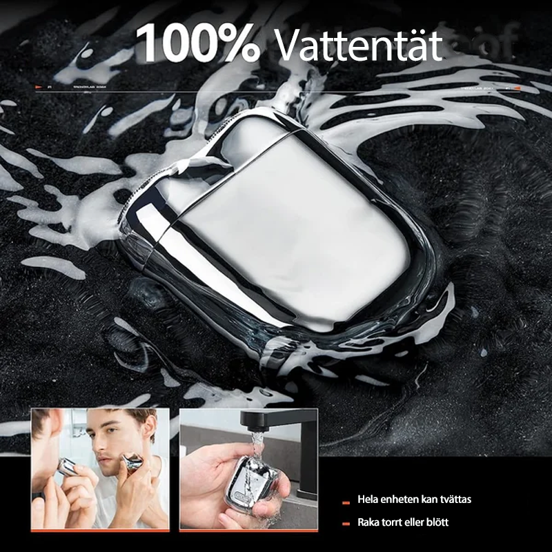 Genopladelig og kompakt elektrisk barbermaskine til mænd