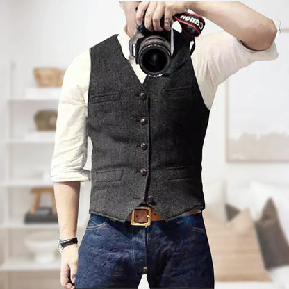 Grégory | Gilet Boutonné Ajusté pour Homme - Image 5