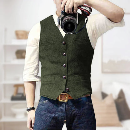 Grégory | Gilet Boutonné Ajusté pour Homme - Image 6
