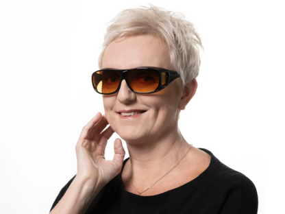 GlareCut | Natkørekikkerter med orange tone mod forlygter