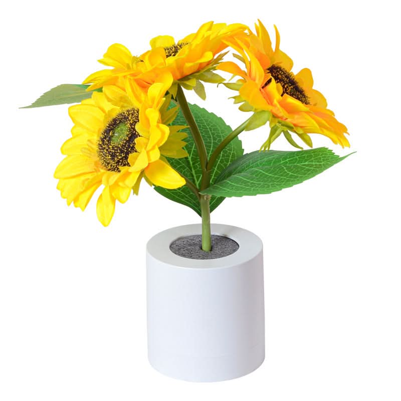 Glitrende Solsikke LED Bordlampe